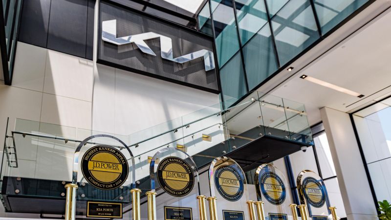 كيا تحقق رقمًا قياسيًا لأعلى عدد إجمالي من جوائز جيه دي باور